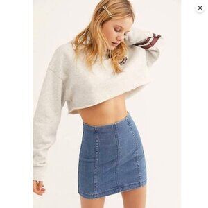 Free People Modern Femme Denim Mini Skirt Factory | Size 4